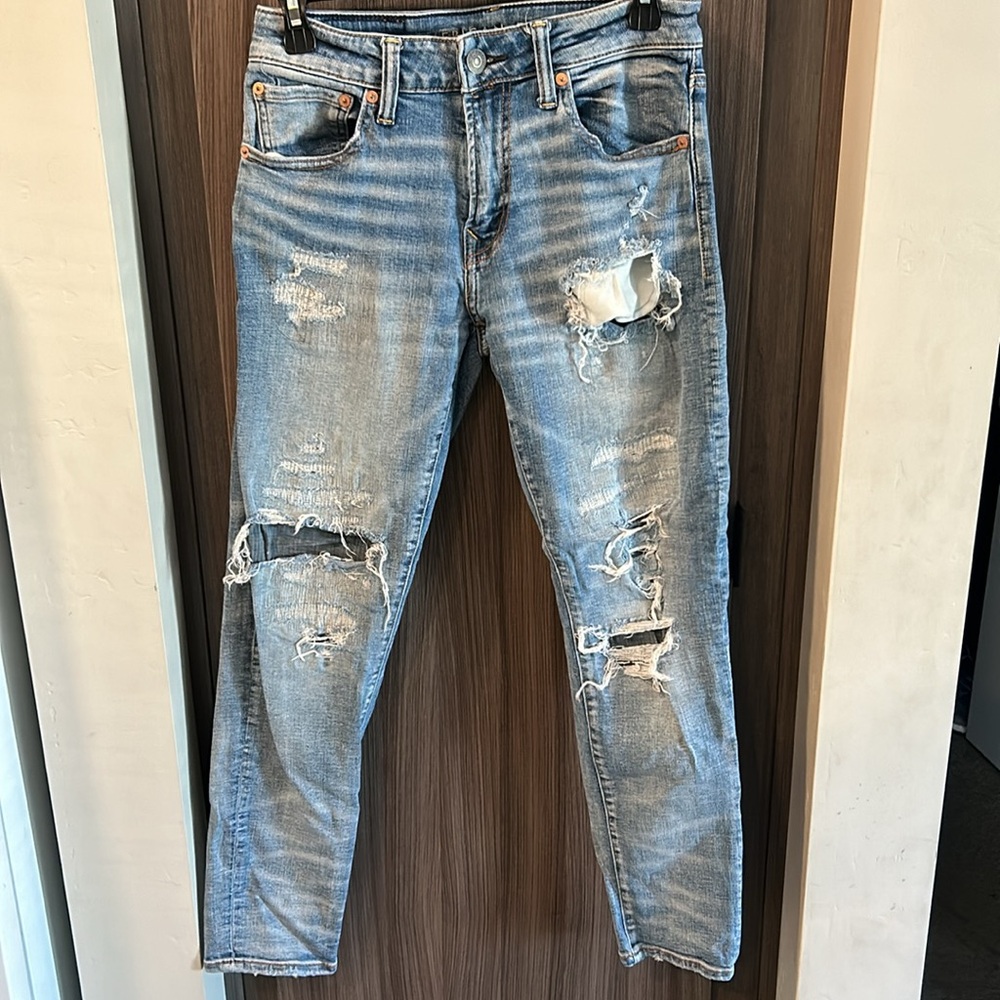 American eagle Men’s Slim Fit Distressed Denim Jeans Size 28/28